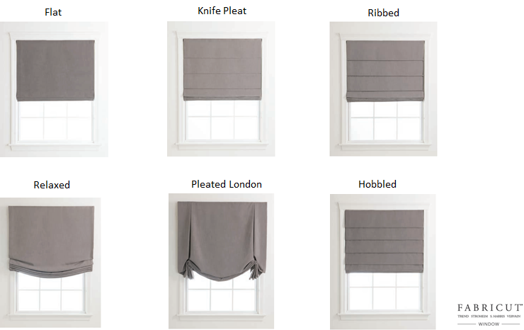 Roman Shades - ALL STYLES