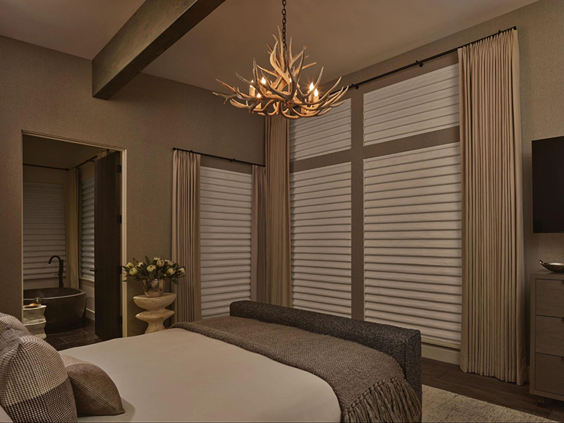 bedroom window blind treatments