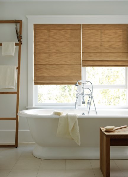 Roman Shade with Knife Pleat Tucks