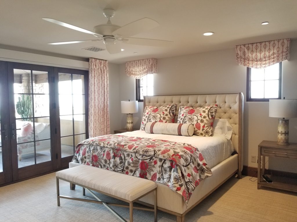 Bedroom Ceiling Mounted Side Panels and Valances