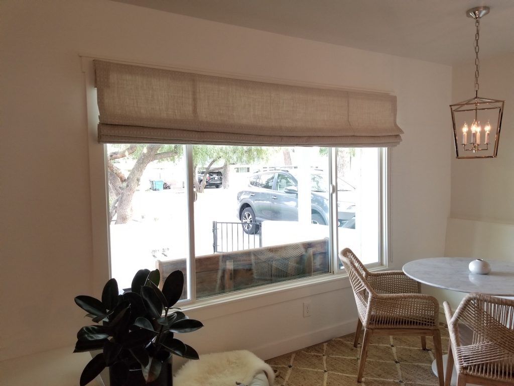 Dining Space Roman Shades