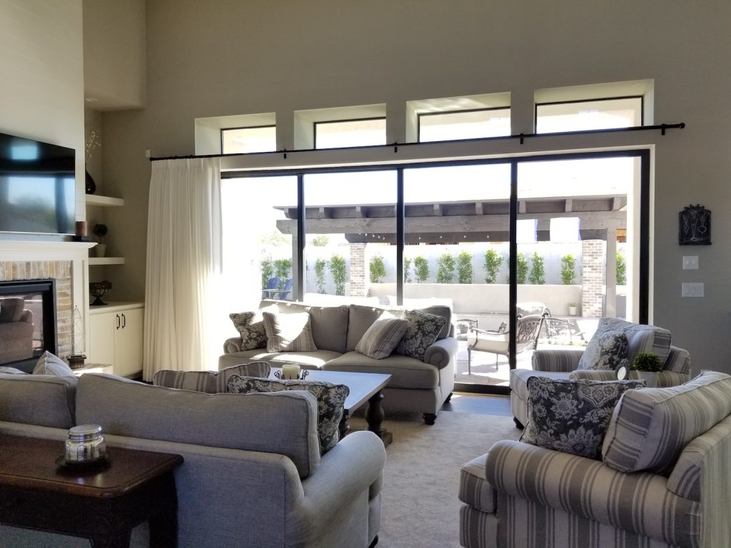 Drape Below Upper Windows