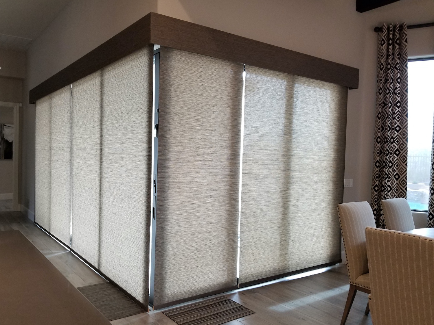 Multiple Roller Shades on Corner Windows