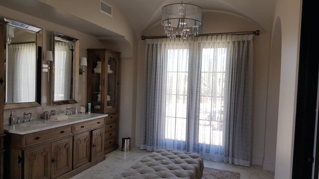 Sheer Bathroom Curtains