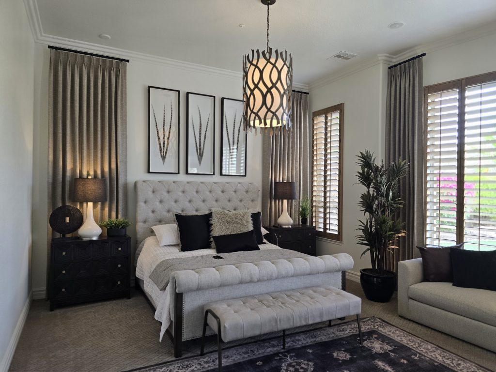 Bedroom Fixed Side Panels with Shutters