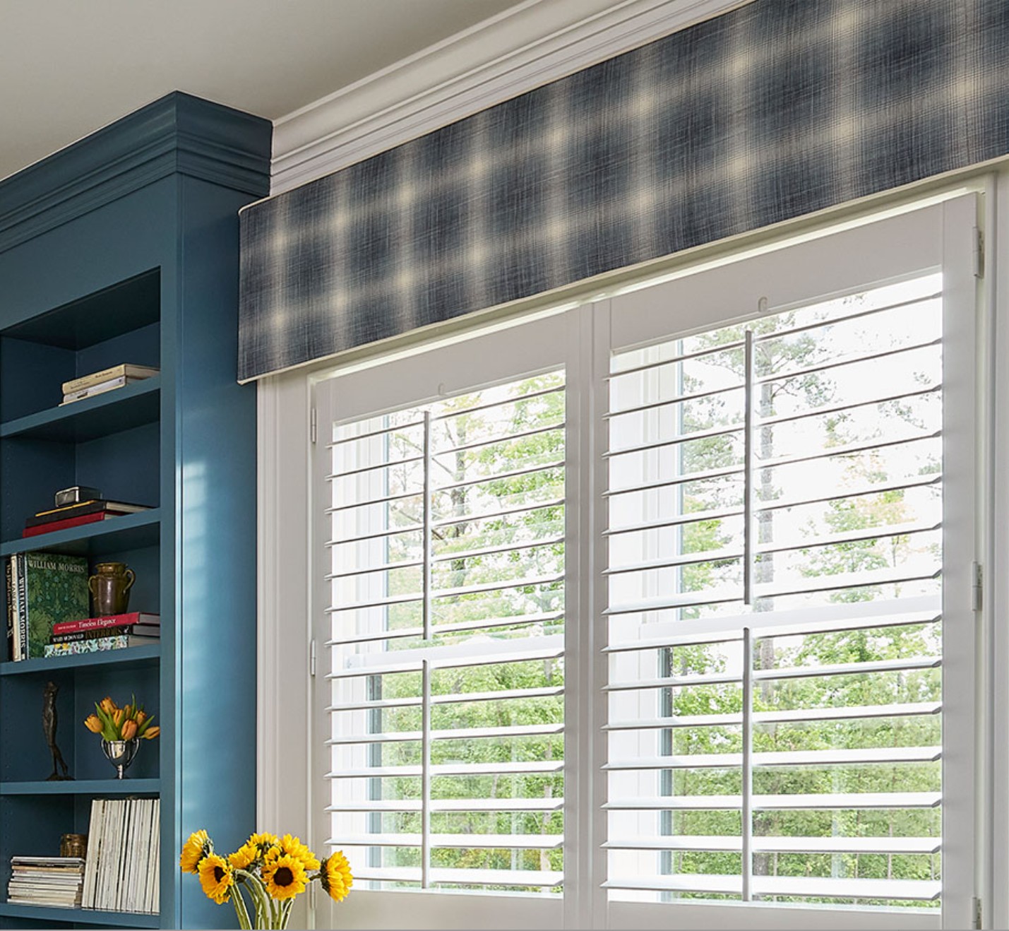 Cornice Box over Shutters