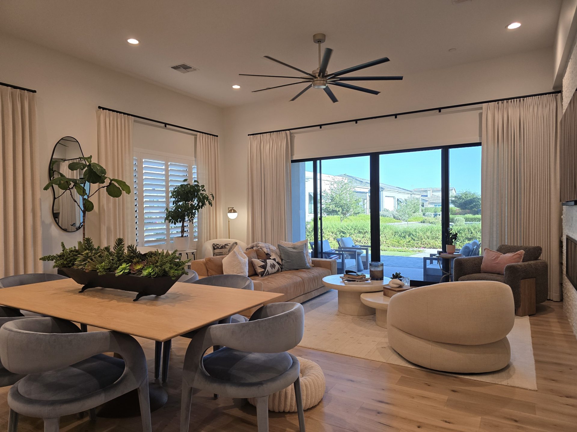 Great Room Draperies and Side Panels