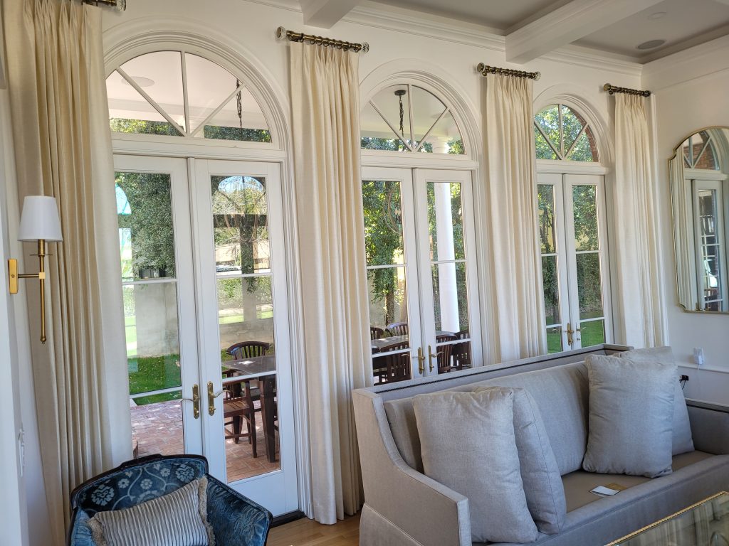 Side Panels over arched windows