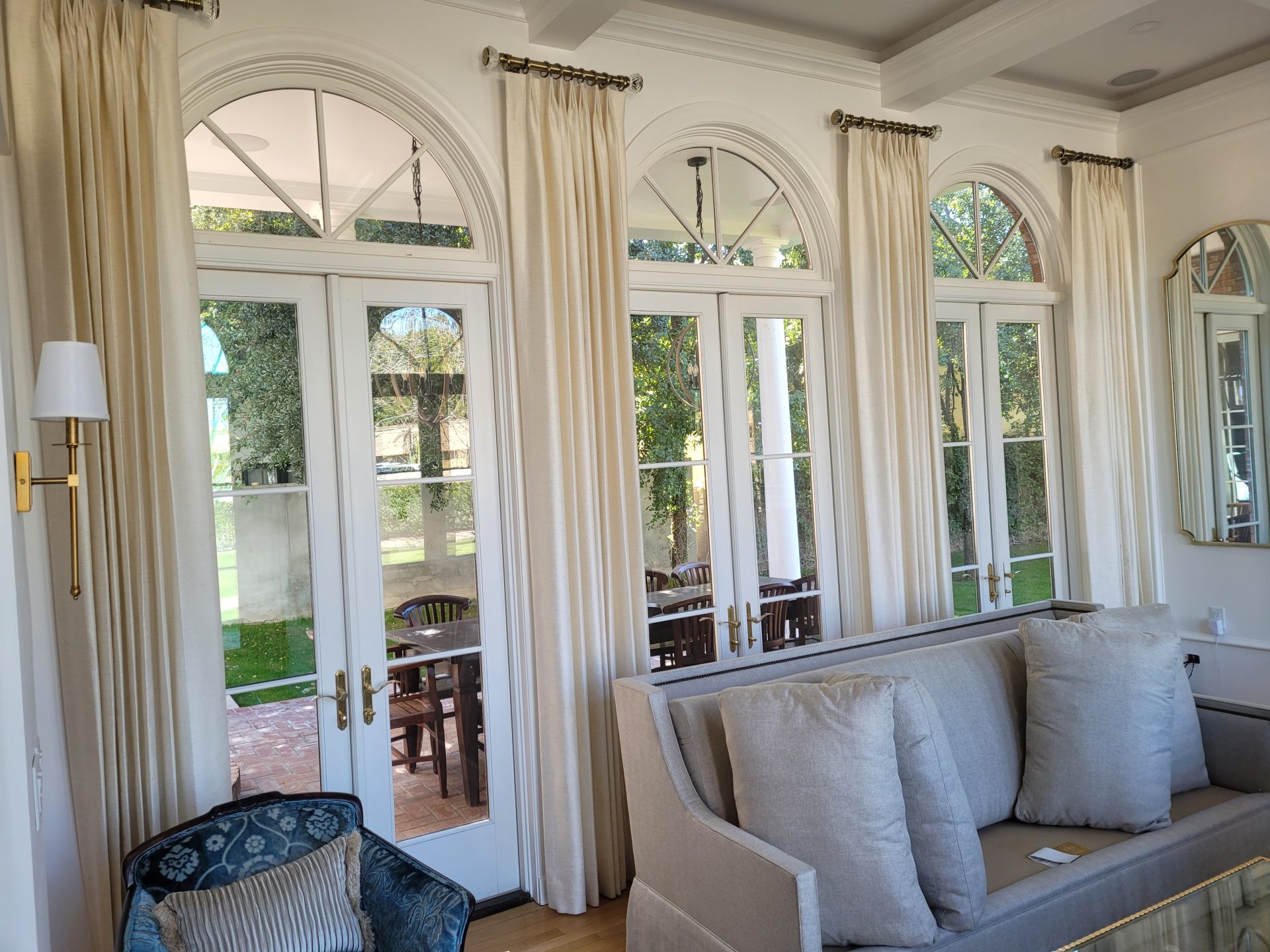 Side Panels over arched windows