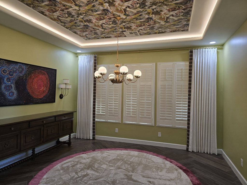 Stationary Side Panels over Shutters